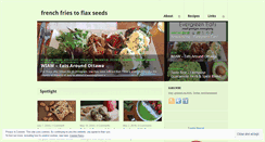 Desktop Screenshot of frenchfriestoflaxseeds.com